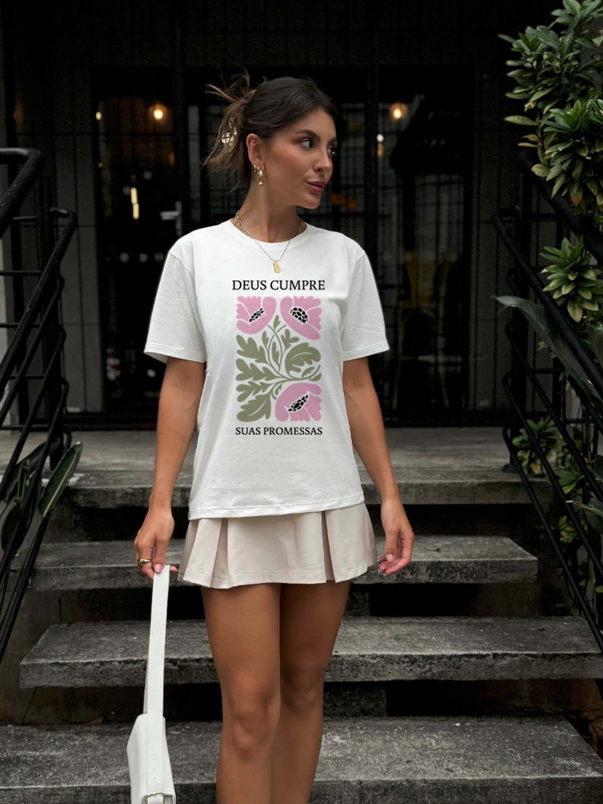 T-shirt Feminina Off Cumpre Suas Promessas
