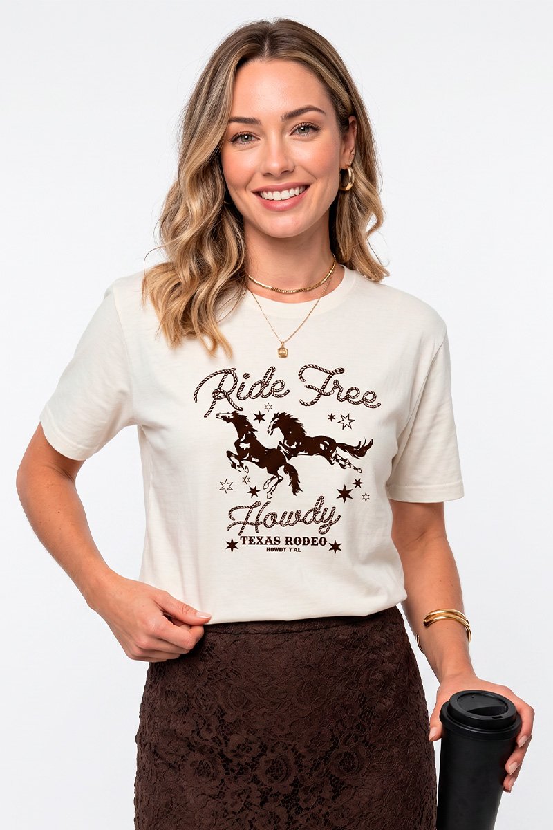 T-shirt Feminina Off White Ride Free