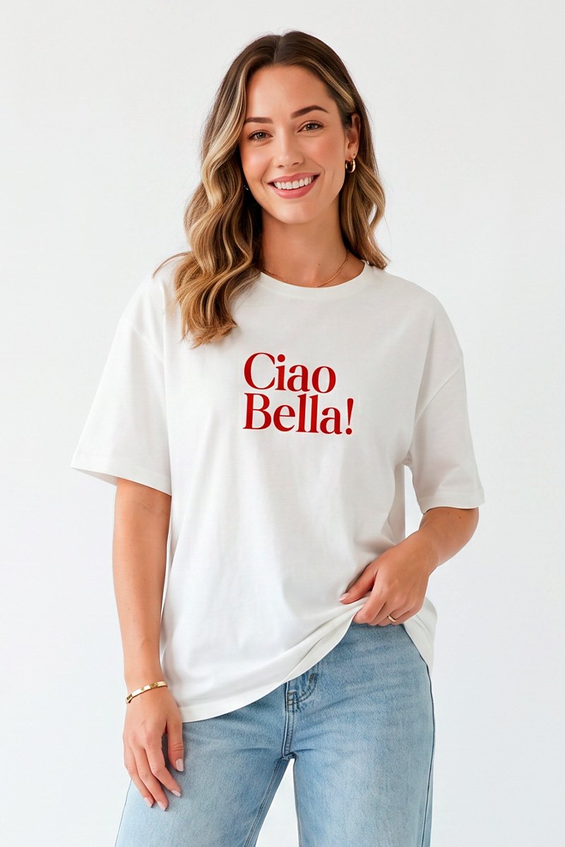 Blusa Feminina Oversized Off Ciao Bella