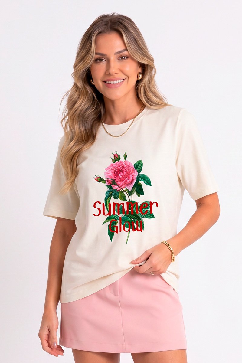 T-shirt Feminina Off Summer Glow